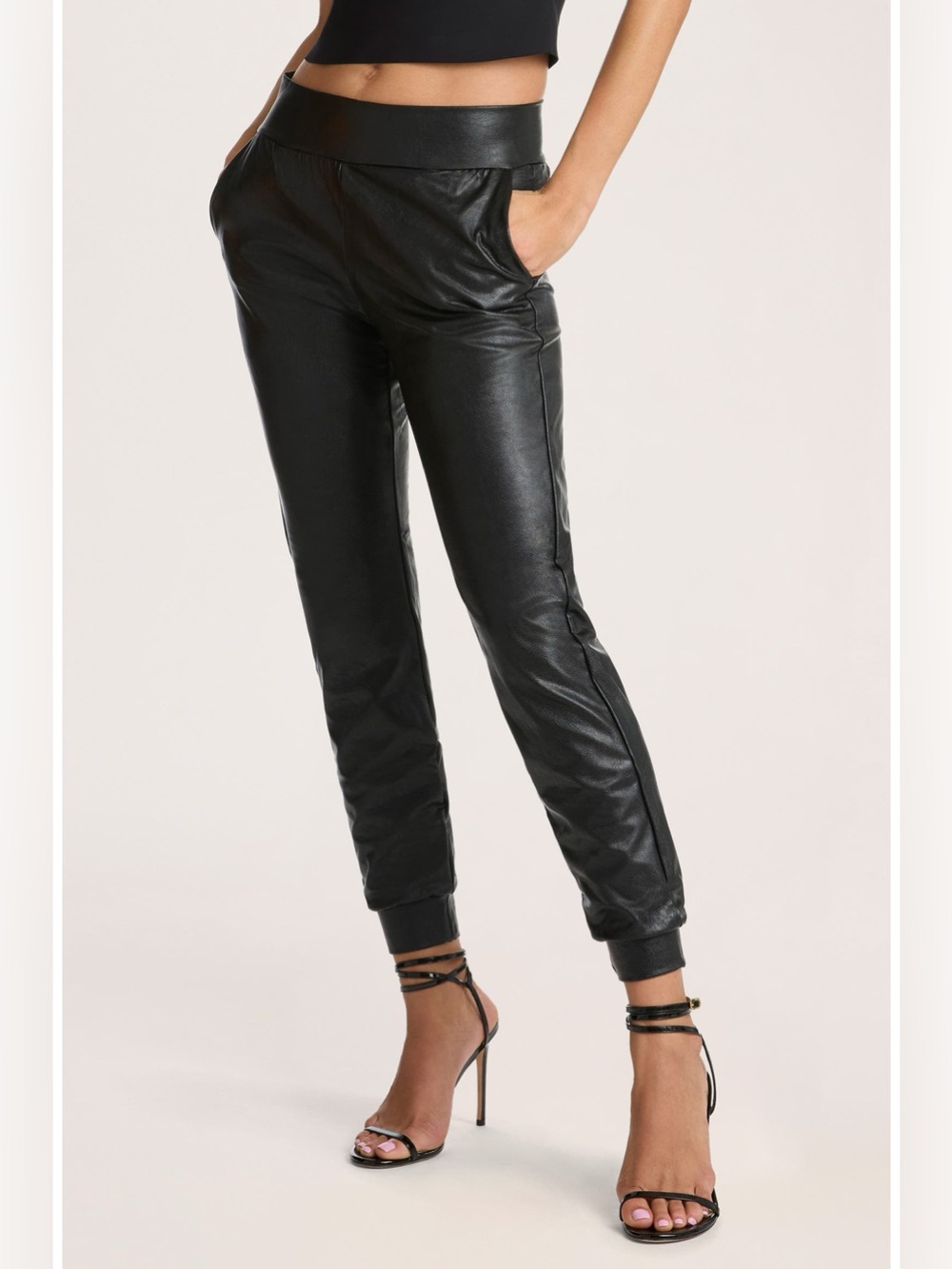 Commando Faux Leather Jogger Size Small Elevated Minimalist Chic